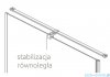 Radaway Furo DWJ drzwi prysznicowe 130cm lewe szkło przejrzyste 10107672-01-01L/10110630-01-01